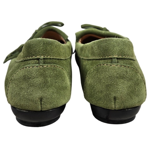 ME TOO Green Suede Tassel Moccasin Loafers Shoes Women's Size 6M - Picture 3 of 8